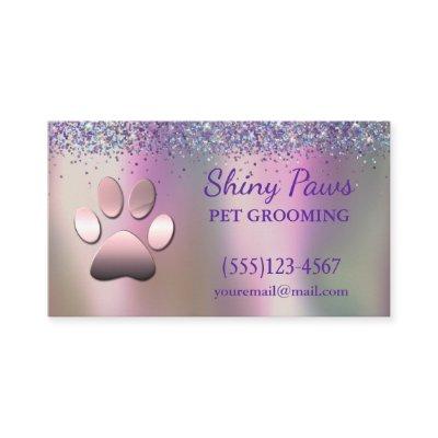 Trendy Glitter Shimmer Dog Paw Grooming Service