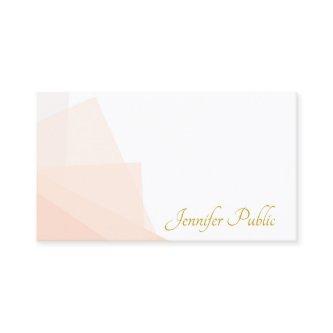 Trendy Gold Handwritten Script Name Modern Elegant