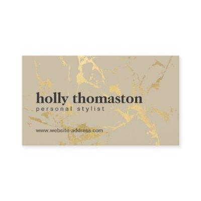 Trendy Gold Marble Pattern on Tan Designer