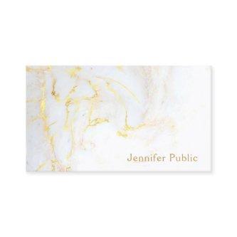 Trendy Gold White Marble Elegant Modern Template