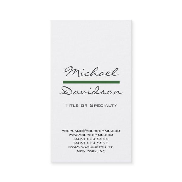 Trendy Gray Script White Green