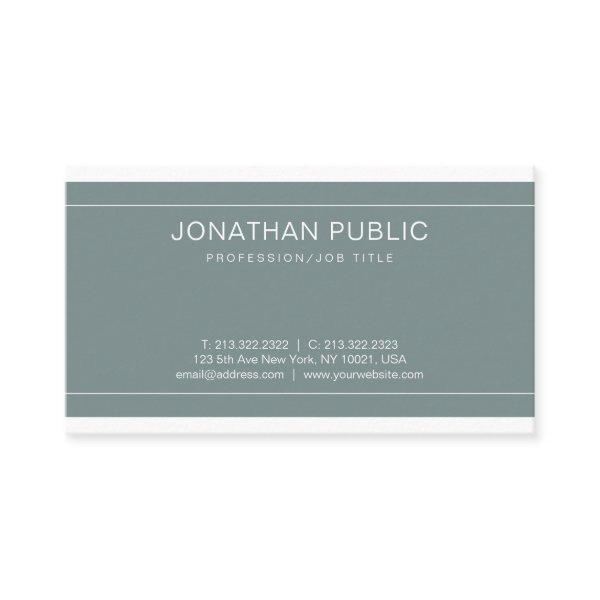 Trendy Green Minimalist Elegant Luxury Plain