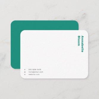 Trendy Green Modern Minimalist Simple Note Card