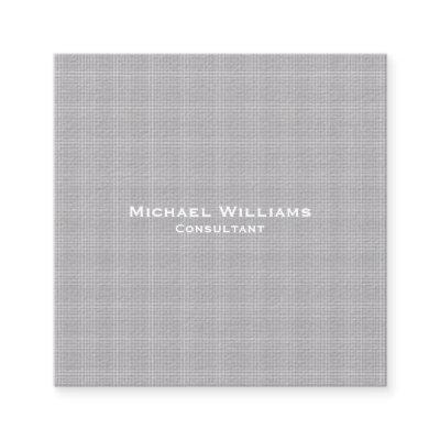 Trendy Grey Checks Modern Minimalist Professional Square