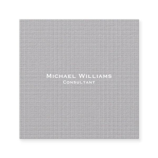Trendy Grey Checks Modern Minimalist Professional Square
