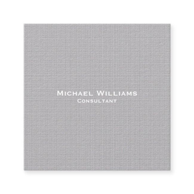 Trendy Grey Checks Modern Minimalist Professional Square