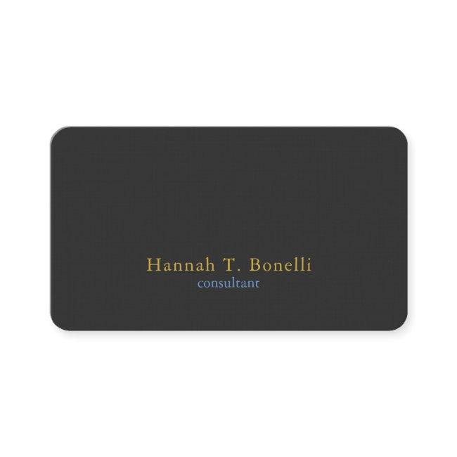 Trendy Grey Gold Blue Plain Creative Modern