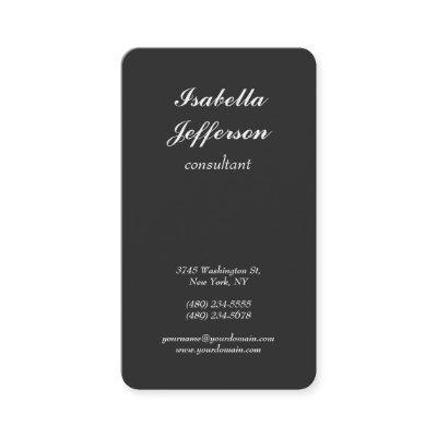 Trendy Grey Modern Minimalist Script Professional