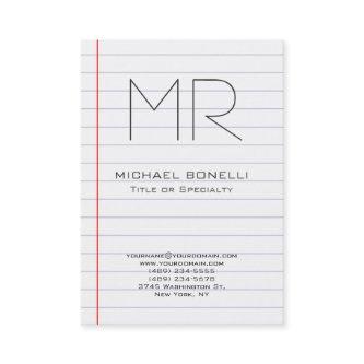 Trendy lined paper vertical