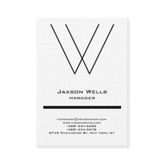 Trendy linen modern simple large monogram