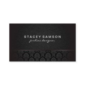 Trendy Luxe Denim with Stylish Damask Pattern