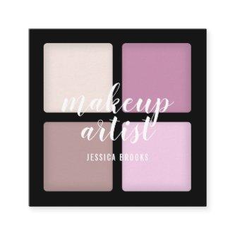 Trendy makeup artist eye shadow natural palette square