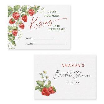 Trendy Meadow Strawberry Guess How Many Game Card