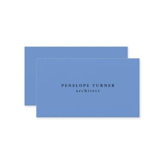Trendy Minimalist Cornflower Blue Professional