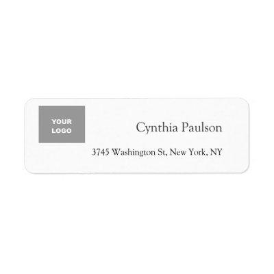 Trendy Minimalist Modern Add Your Logo Label