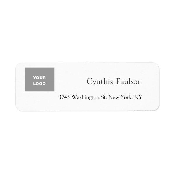 Trendy Minimalist Modern Add Your Logo Label
