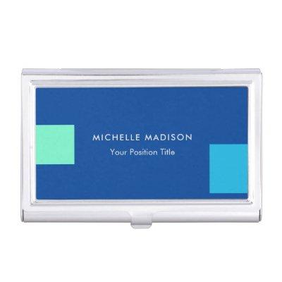 Trendy Minimalist Modern Blue  Case
