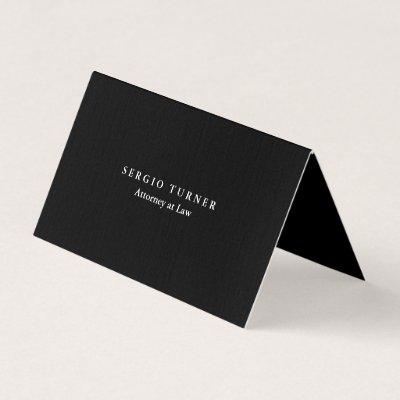 Trendy Minimalist Professional Black