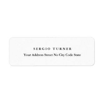 Trendy Minimalist Professional Name Address Label