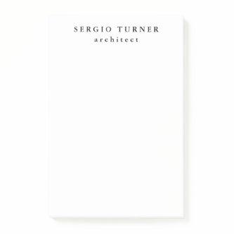 Trendy Minimalist Professional Post-it Notes