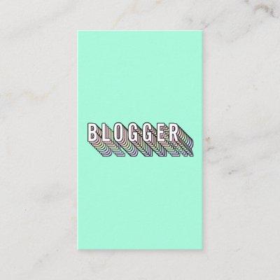 Trendy mint green 3d typography blogger minimal