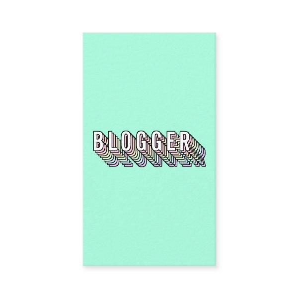 Trendy mint green 3d typography blogger minimal