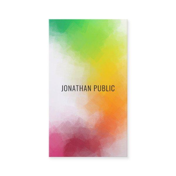 Trendy Modern Abstract Art Elegant Colorful