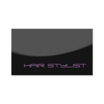 Trendy Modern Black Grey Color Hair Stylist