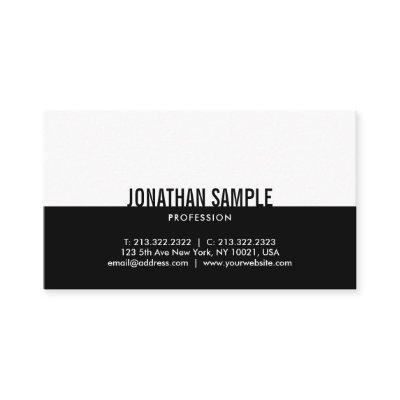 Trendy Modern Black&White Simple Elegant Plain