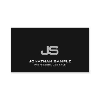 Trendy Modern Clean Elegant Monogrammed Plain