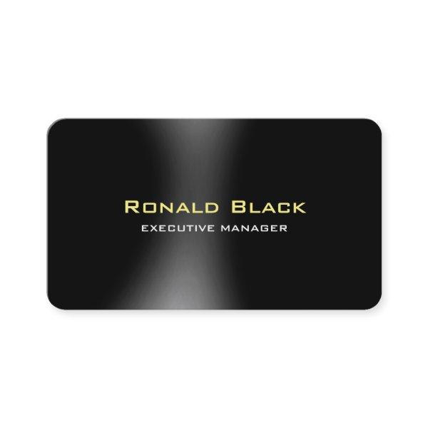 Trendy Modern Elegant Black Grey Manager