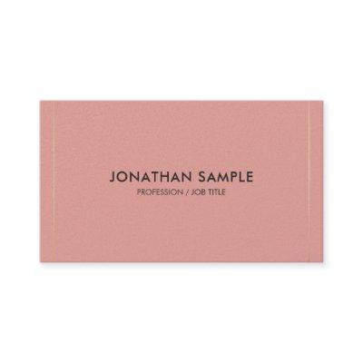 Trendy Modern Elegant Businessman Plain De Luxe