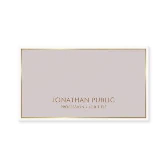 Trendy Modern Elegant Color Gold Plain Luxury