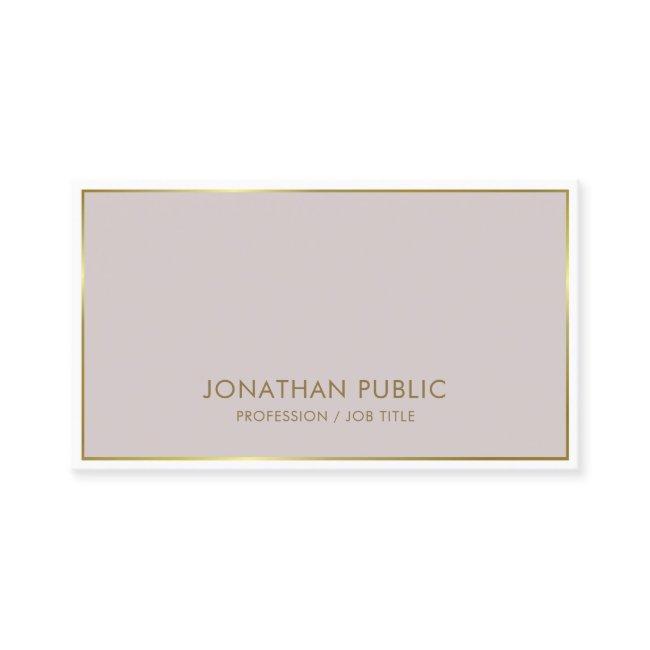 Trendy Modern Elegant Color Gold Plain Luxury