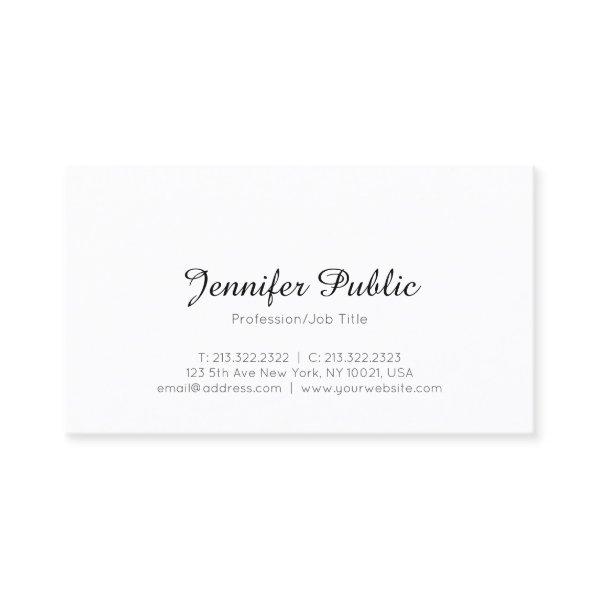 Trendy Modern Elegant Minimal Template Sleek Cool