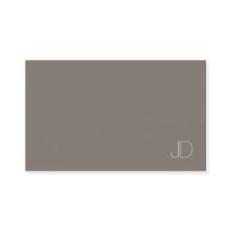 Trendy Modern Elegant Monogram Plain Professional