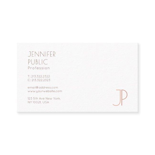 Trendy Modern Elegant Monogram Template Custom