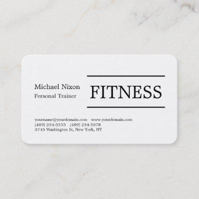 Trendy Modern Fitness Sport Professional Trainer