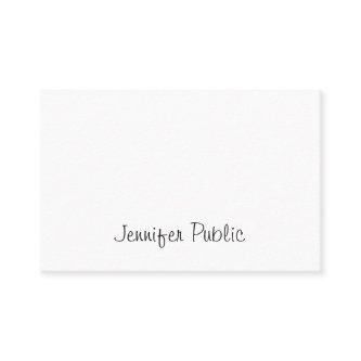 Trendy Modern Handwritten Script Cool Sleek Plain