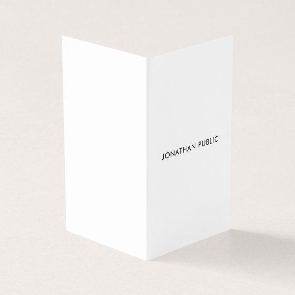 Trendy Modern Minimalist Elegant Clean Folded