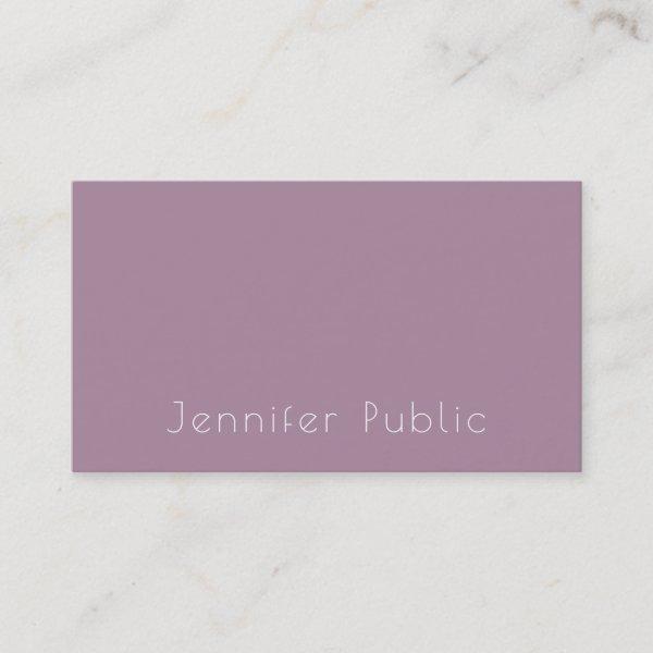 Trendy Modern Minimalist Template Elegant Purple