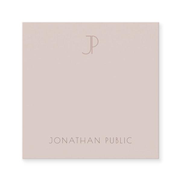 Trendy Modern Monogram Elegant Minimal Template Square