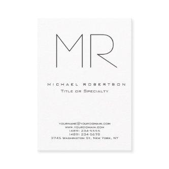 Trendy Modern Monogram Plain Minimalist