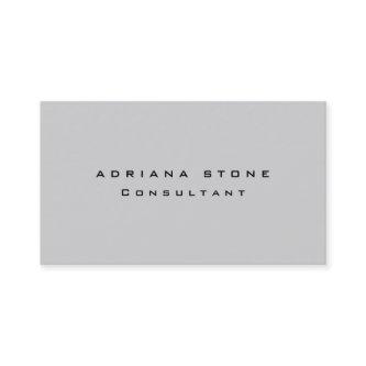 Trendy Modern Plain Simple Light Grey Professional