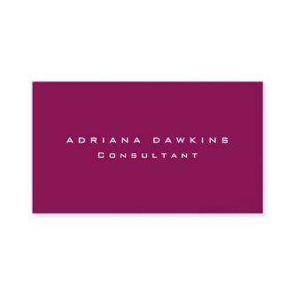 Trendy Modern Plain Simple Professional