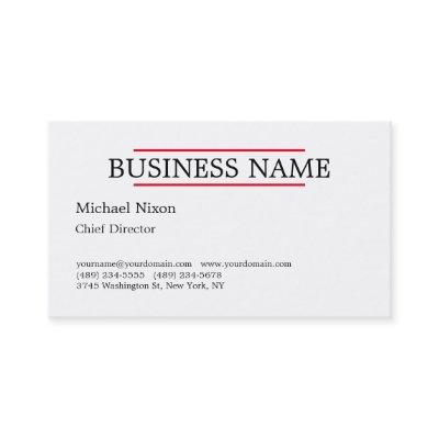 Trendy Modern Professional Plain Minimalist