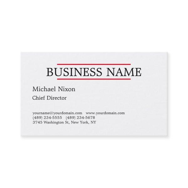 Trendy Modern Professional Plain Minimalist