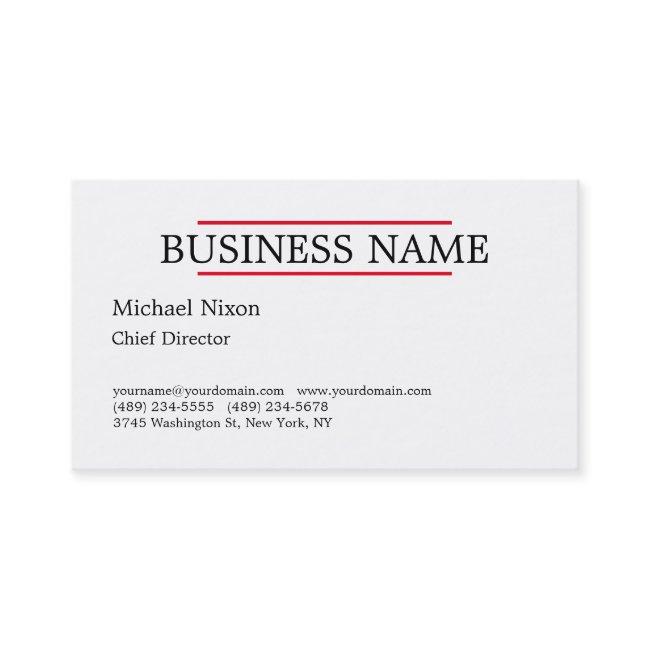 Trendy Modern Professional Plain Minimalist