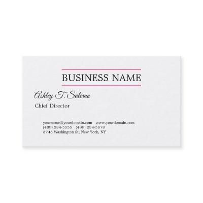 Trendy Modern Professional Simple Plain Minimalist