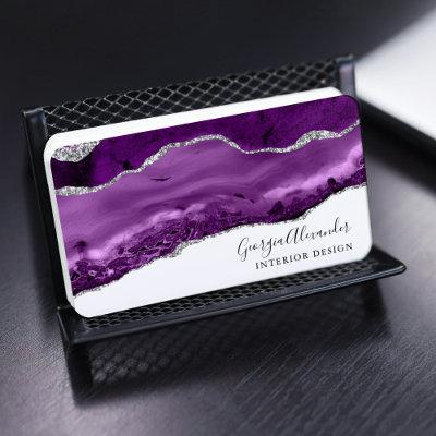 Trendy Modern Purple Agate Preofessional Design